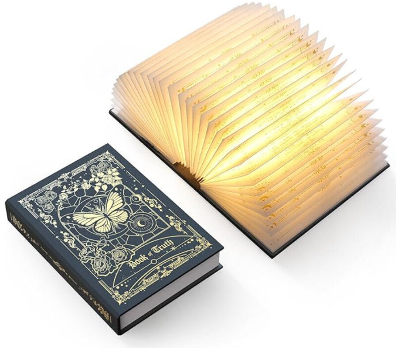Unique Book-Shaped LED Folding Table Lamp - Perfect Night Light and Decor