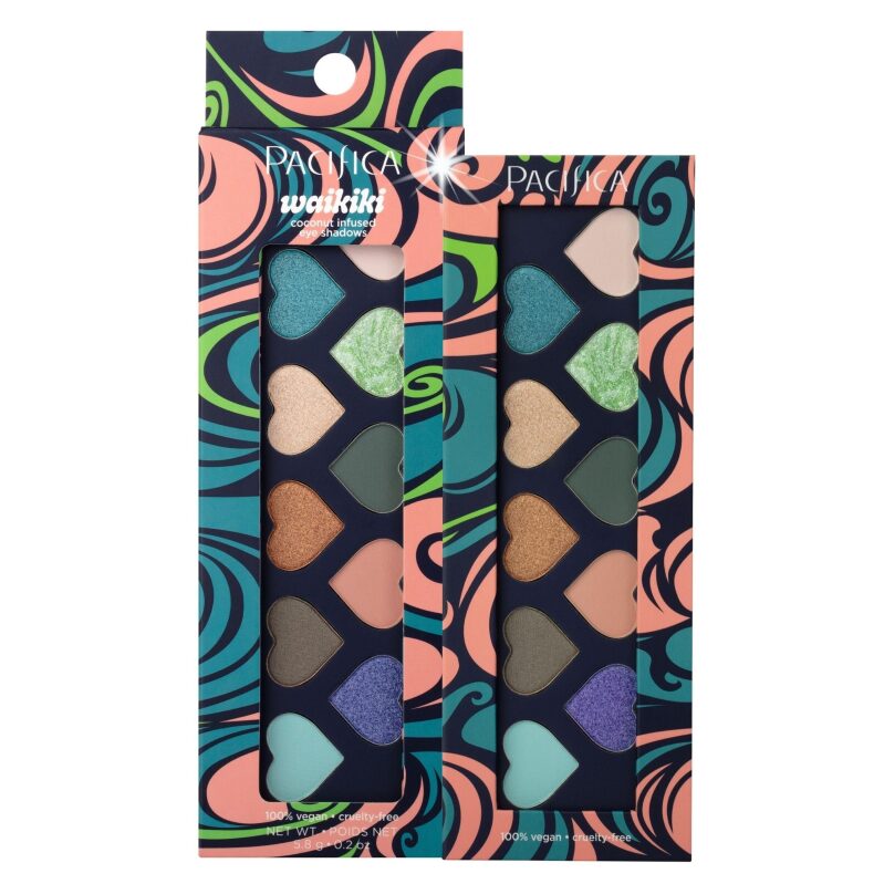Pacifica 10-Shade Eyeshadow Palette - Natural Cocoa Butter Infusion