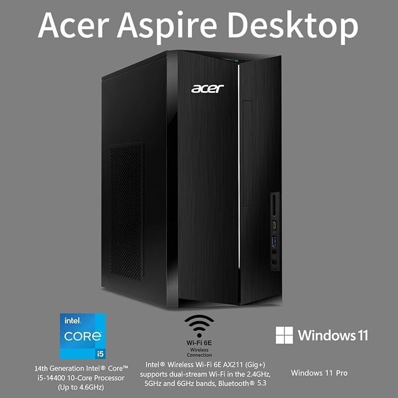 Affordable Acer Aspire Desktop with Core i5 & 1TB SSD - Perfect for Daily Use