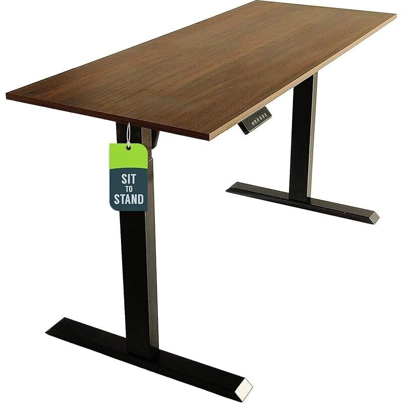 TechOrbits Electric Standing Desk Frame - 60 x 24 Inch Adjustable Desk