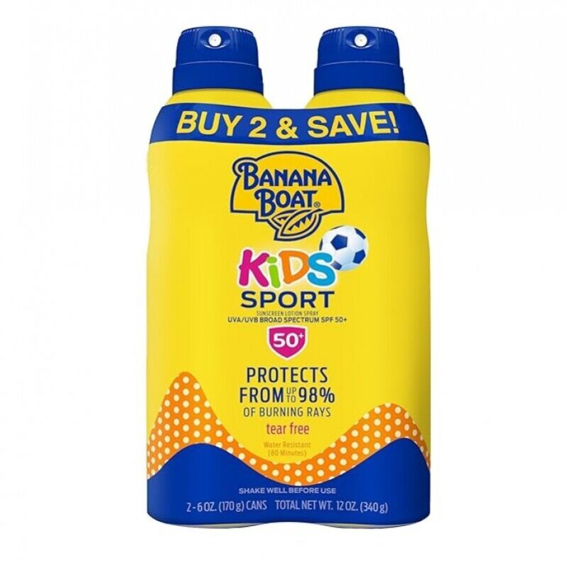Banana Boat Sport Kids Sunscreen Spray SPF 50 - High Efficiency Protection