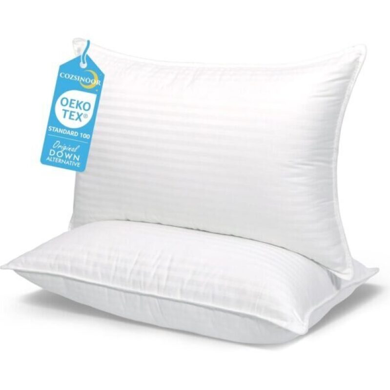 COZSINOO Queen Size Bed Pillows for Sleeping - Breathable Cooling Microfiber Pillows