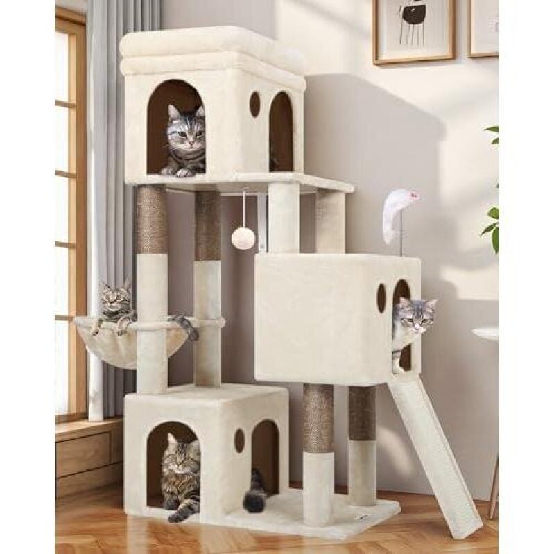 52-Inch Triple-Nest Cat Tree Tower - 44% Off