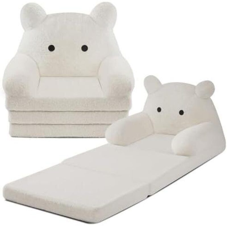 Foldable Teddy Bear Sofa for Kids - 50% OFF