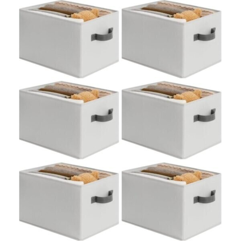 Cupic Storage Boxes -62% Off - 6-Pack White Foldable Boxes