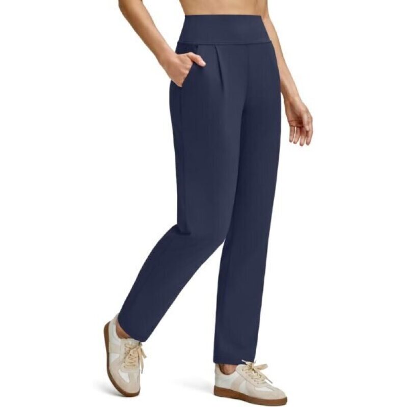G4Free Deep Navy Blue Pocketed Yoga Skirt Pants - 50% Off