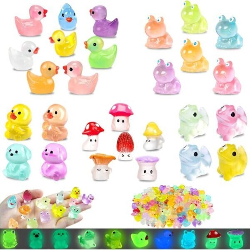 LOIKMIUP 100 Glow-in-the-Dark Mini Animal Nightlights -50% Off