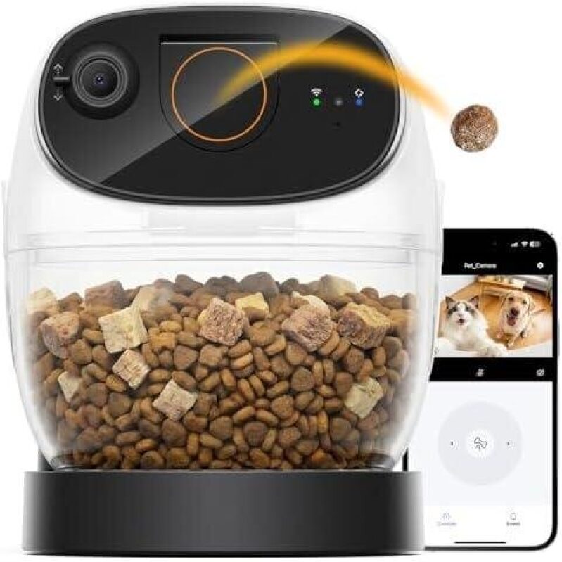 Smart Pet Feeder with 5G and Full-View Camera - 50% OFF