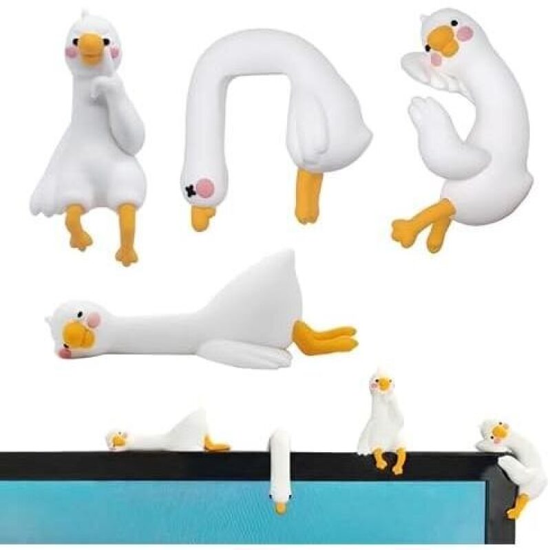 4pcs Cute Mini Resin Goose Figurines - 15% Off