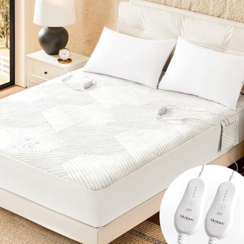 Electric Heating Mattress with Deep Pockets and Control