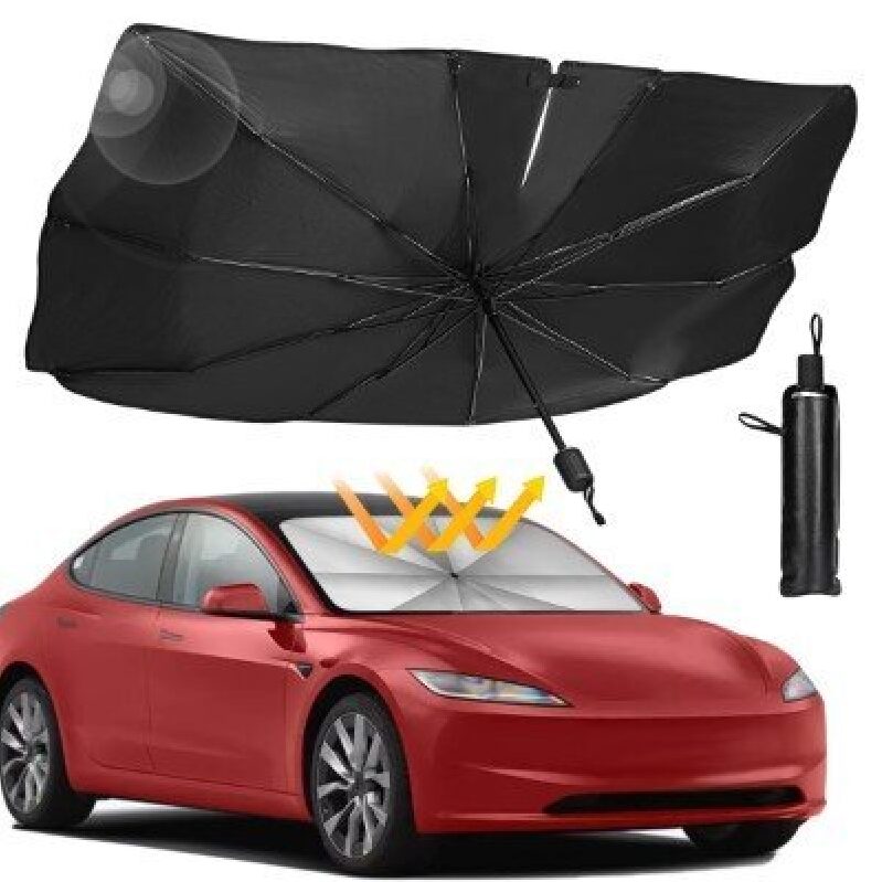 SHARPAI Car Windshield Sunshade - Ideal for Tesla Models