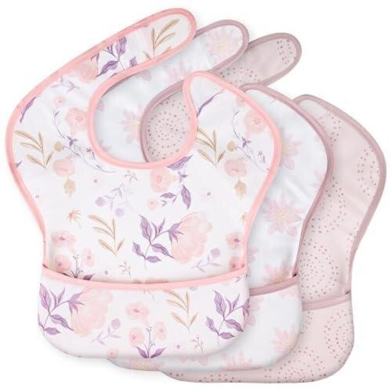 3-Piece Baby Waterproof Feeding Bibs with 40% Discount