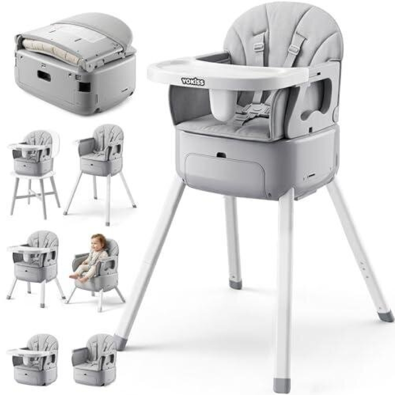 Multifunctional Adjustable Baby High Chair - 40% Discount