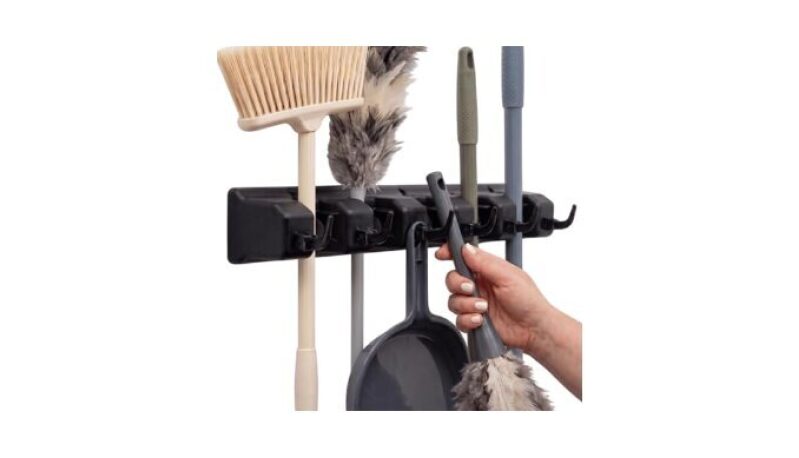 Broom Holder Wall Mount – Ultimate Cleaning Tool Organizer