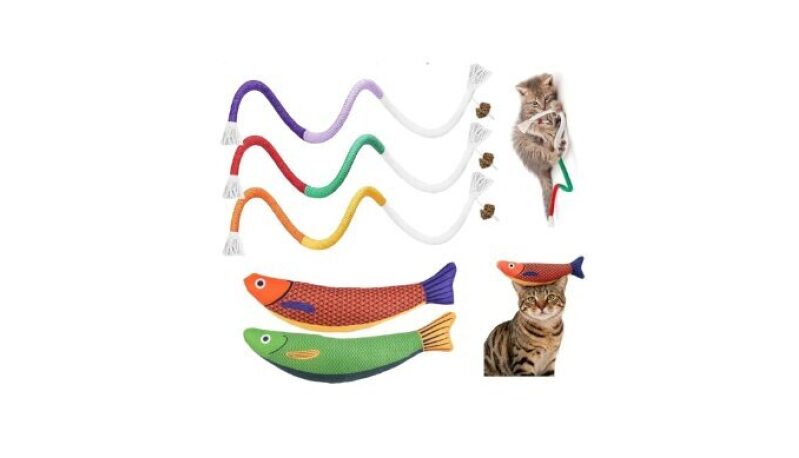 Interactive Catnip Fish Toys Set - Perfect for Active Cats