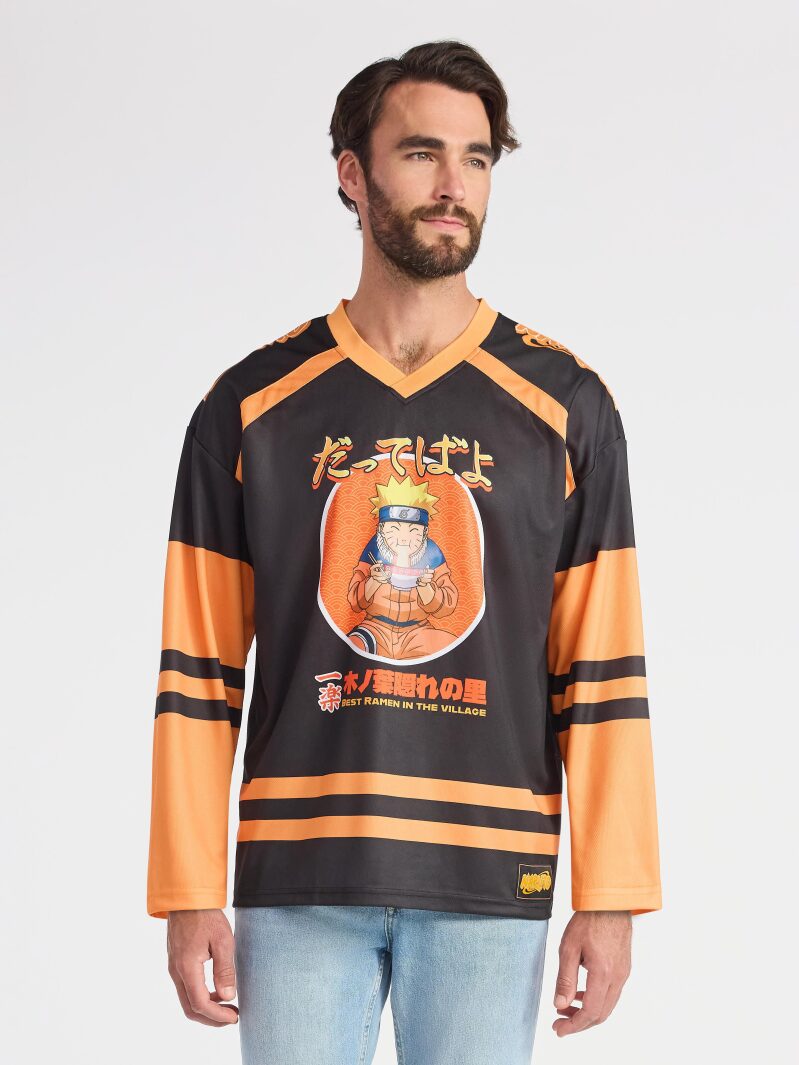 Naruto Men's & Big Men's Graphic Hockey Jersey - Shinobi Style Hockey Gear