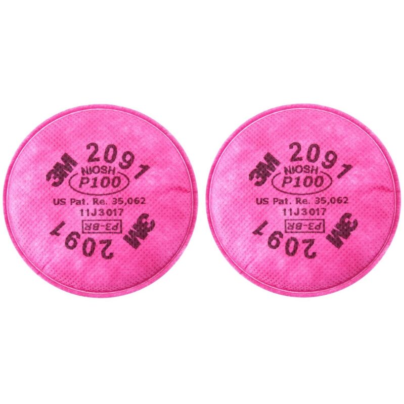 3M P100 Particulate Filters - 2-Piece Set
