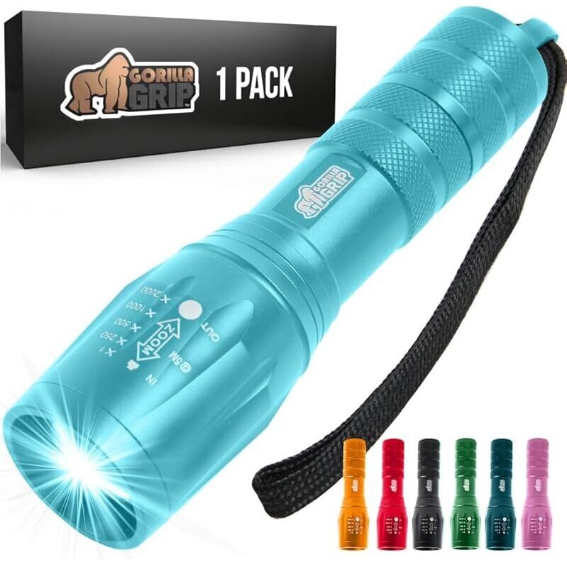 Powerful LED Tactical Flashlight by Gorilla Grip