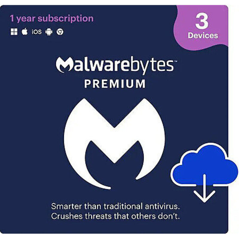 Malwarebytes Premium Security - 3 Device / 1 Year - Download at Newegg