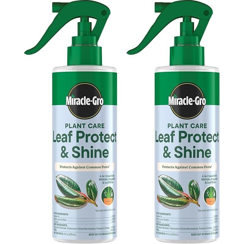 Miracle-Gro Plant Care Leaf Protect & Shine 2-Pack, 8oz Each