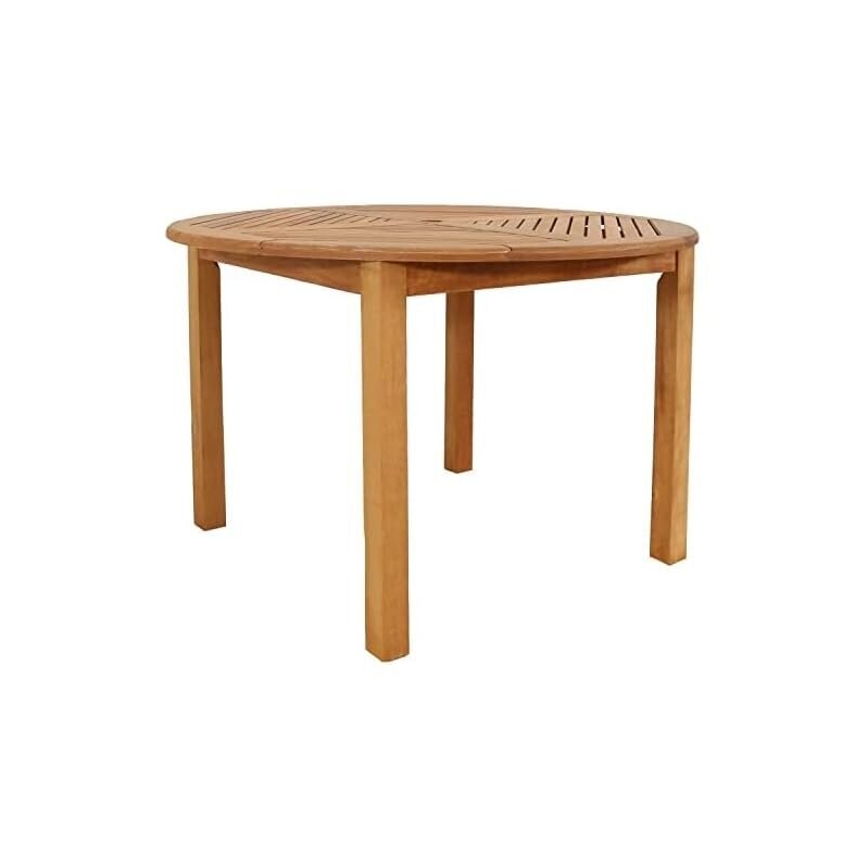 Affordable Meranti Wood Round Outdoor Dining Table - Perfect for Patio