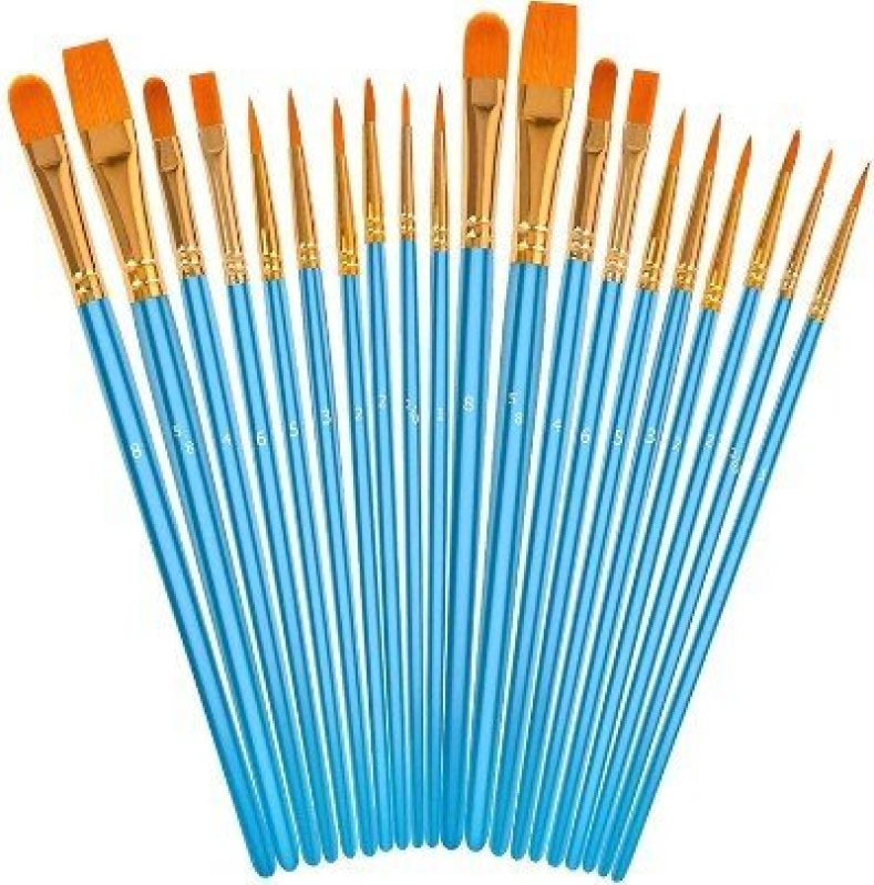 Premium 20-Piece Paintbrush Set for Artists