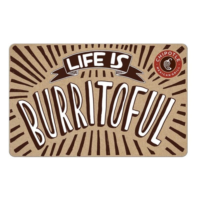 Save $7.50 on $50 Chipotle Gift Card Today at Newegg