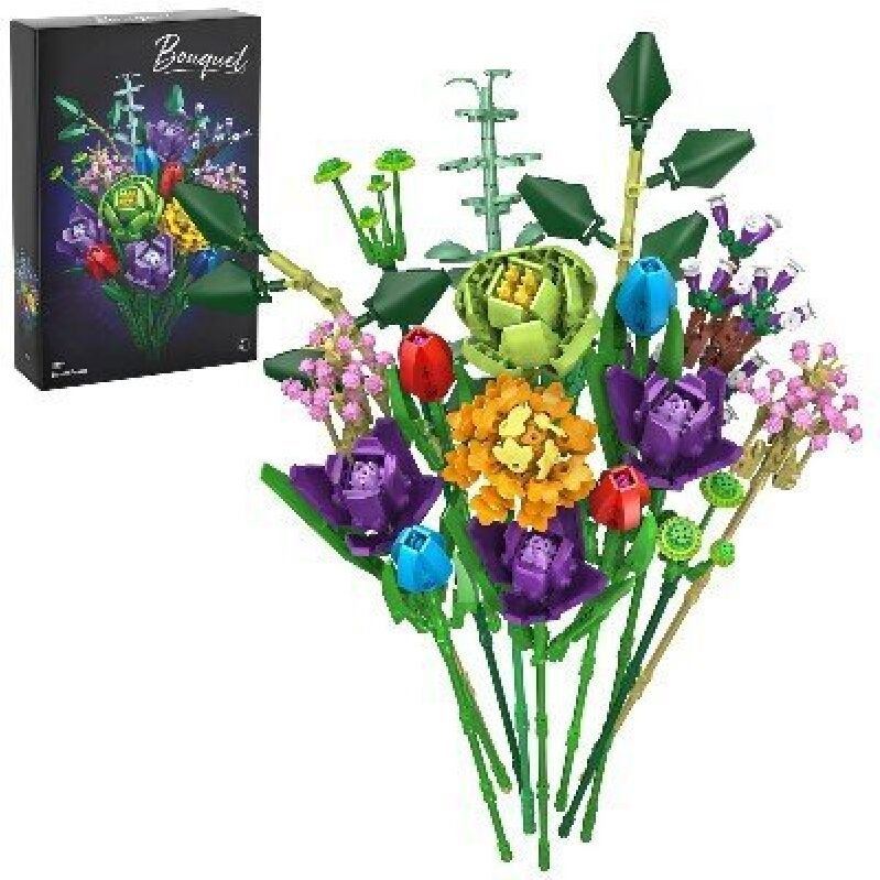 Colorful Bouquet Building Blocks Set - Perfect for Creative Play