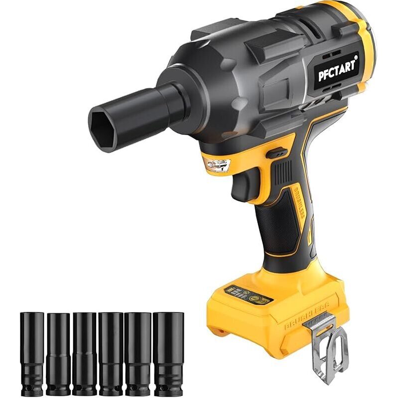 Powerful 20V Brushless Cordless Impact Wrench