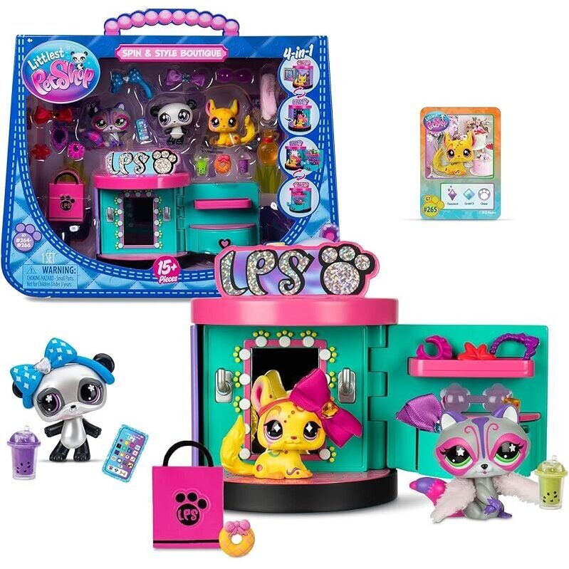 Spin & Style Boutique Series 4 Figure Set with 3 Bobblin' Pets