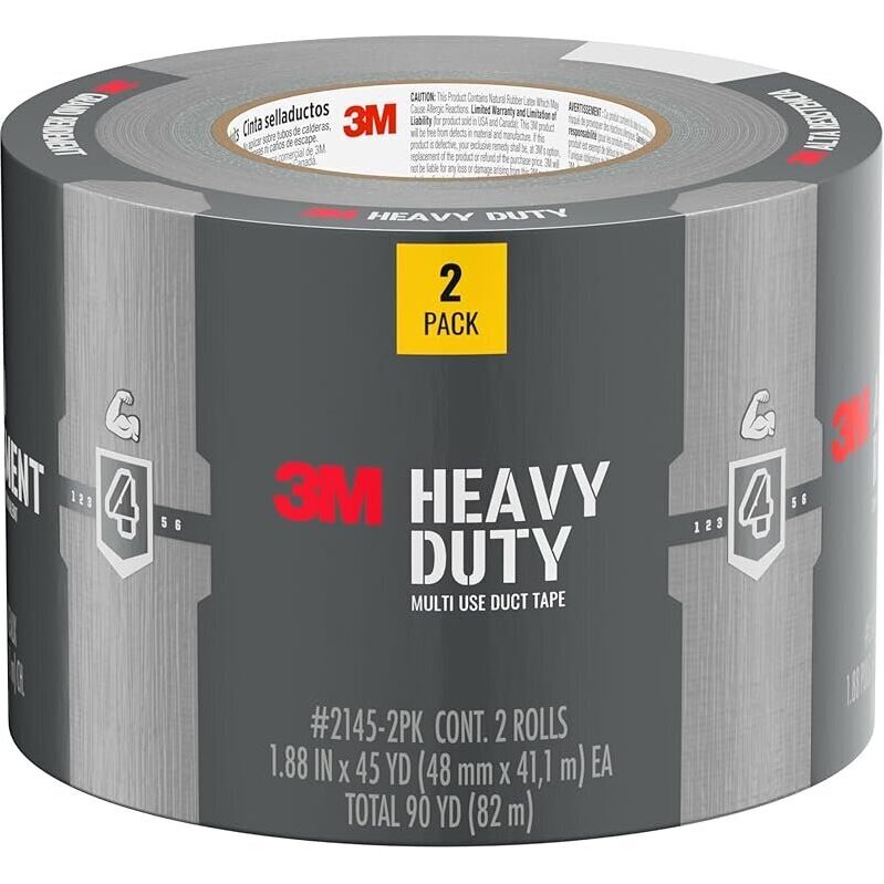 3M Heavy Duty Duct Tape 2-Pack: Reliable and Durable Multi-Use Tape