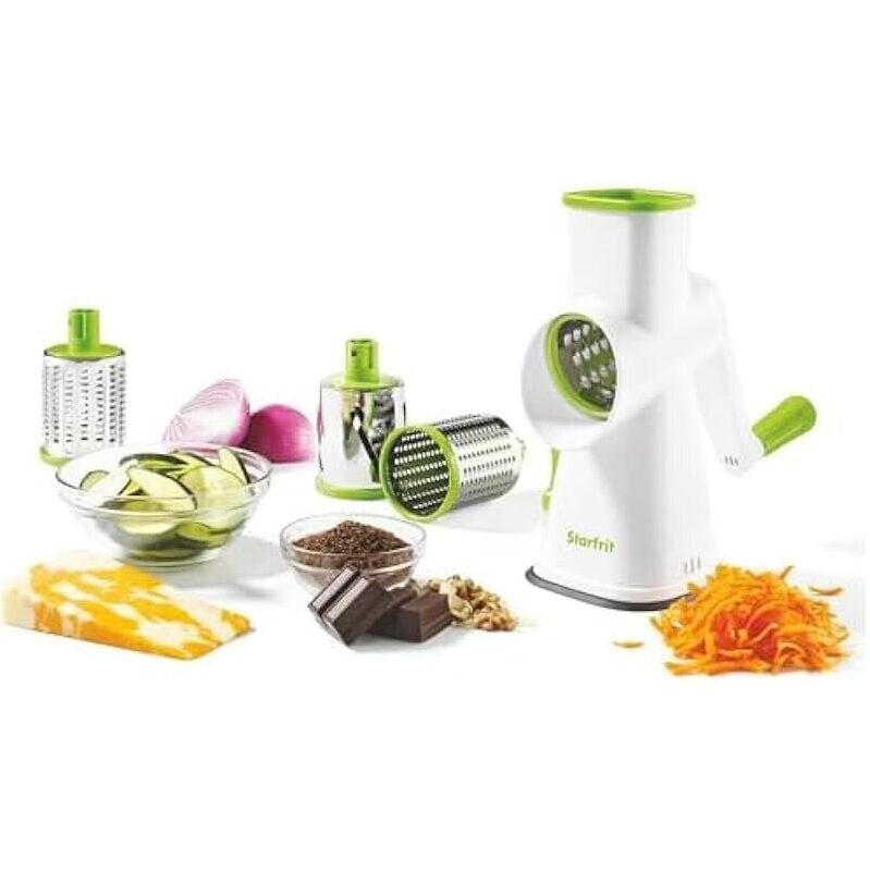 Starfrit Rotary Drum Grater - Versatile Stainless Steel Grater