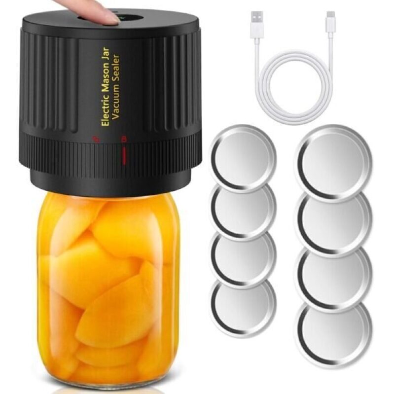 Electric Mason Jar Vacuum Sealer Kit - Preserve Freshness