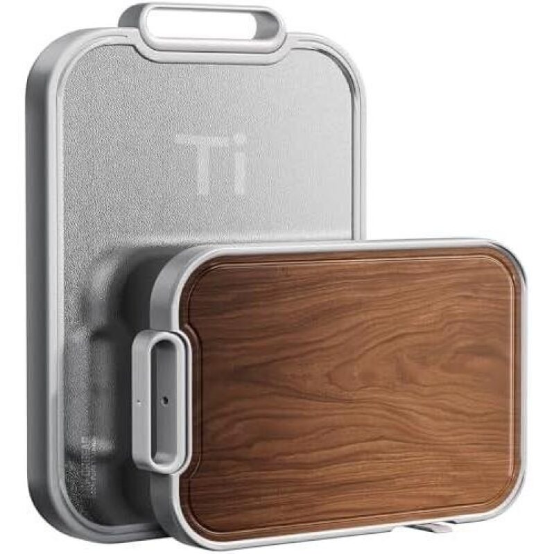 Double-Sided Non-Toxic Titanium Wood Cutting Board - 50% OFF