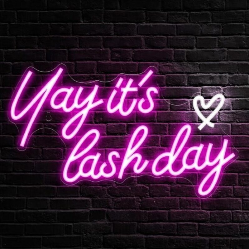 Eyelash Neon Sign -50% Off