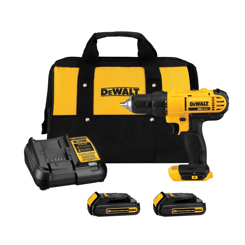 Powerful 20V MAX Cordless Drill/Driver Kit by DEWALT - High Performance & Efficiency