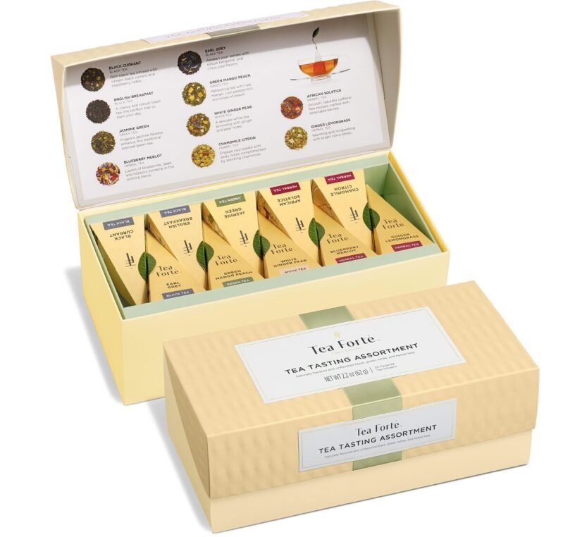Tea Forte Premium Tea Gift Box: 20 Bags of Classic Flavors