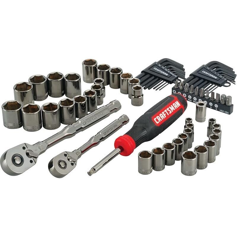 CRAFTSMAN Overdrive 64-Piece Socket Set with Hard Case