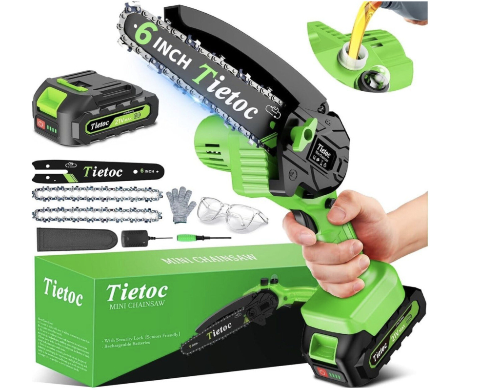 Mini 6 Inch Electric Chainsaw - Ideal for Home Gardening