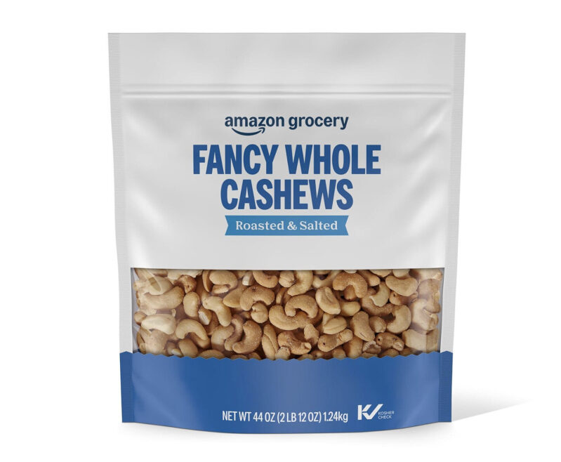 Amazon Grocery Sea Salt Cashews - 44oz