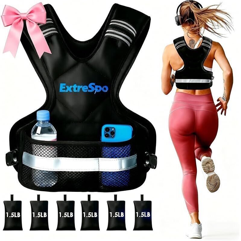 Adjustable 11-20lb Weighted Vest for Effective Workouts