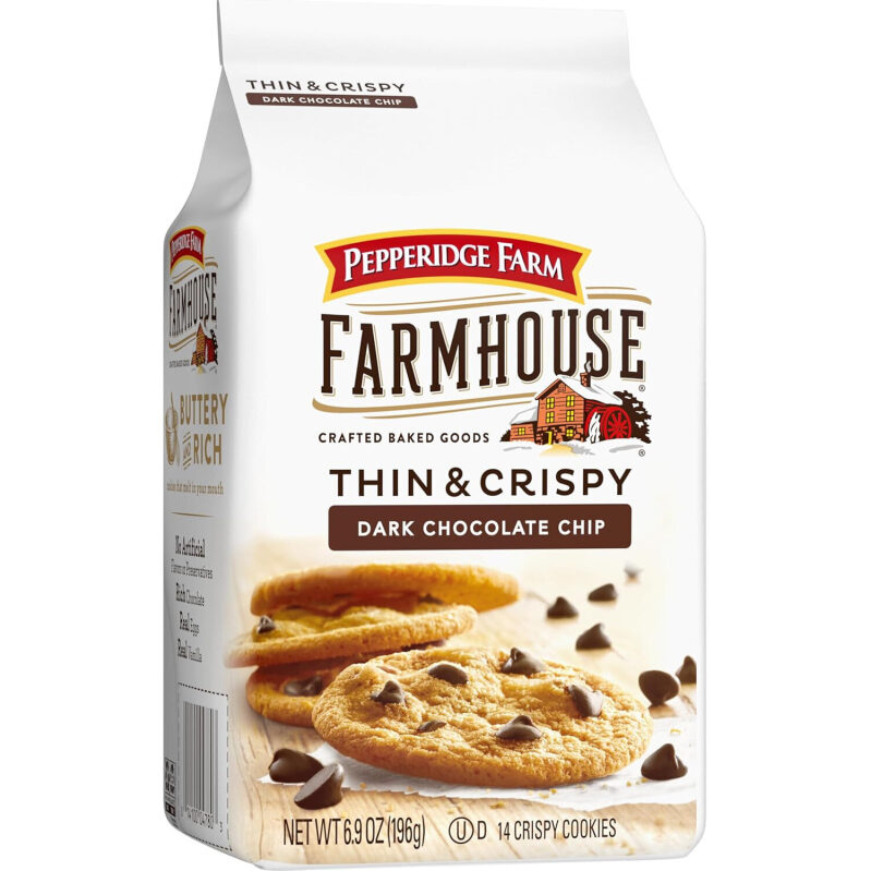 Thin & Crispy Dark Chocolate Chip Cookies - Sweet, Savory, and Guilt-Free