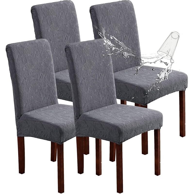 4-Pack Waterproof Dining Chair Covers - Ultimate Leak Resistance
