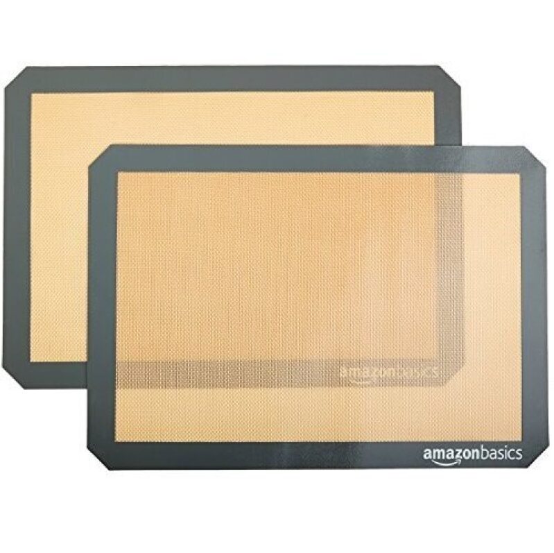 AmazonBasics Silicone Baking Mats, 2-Pack - Save on Non-stick Essentials