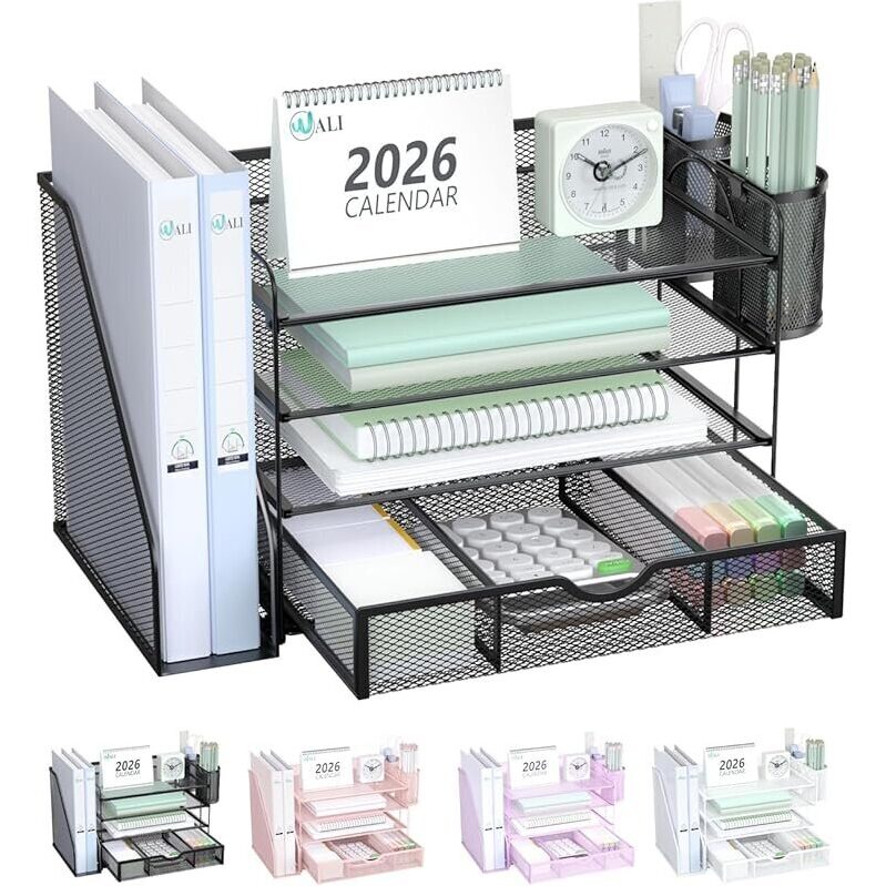 Maximize Your Workspace with WALI 4 Tier Desktop Organizer