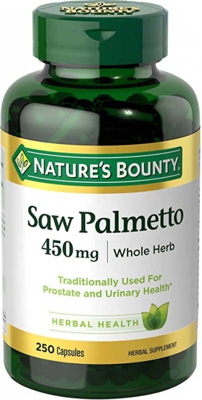 Nature's Bounty Saw Palmetto for Prostate Health - 450mg, 250 Capsules