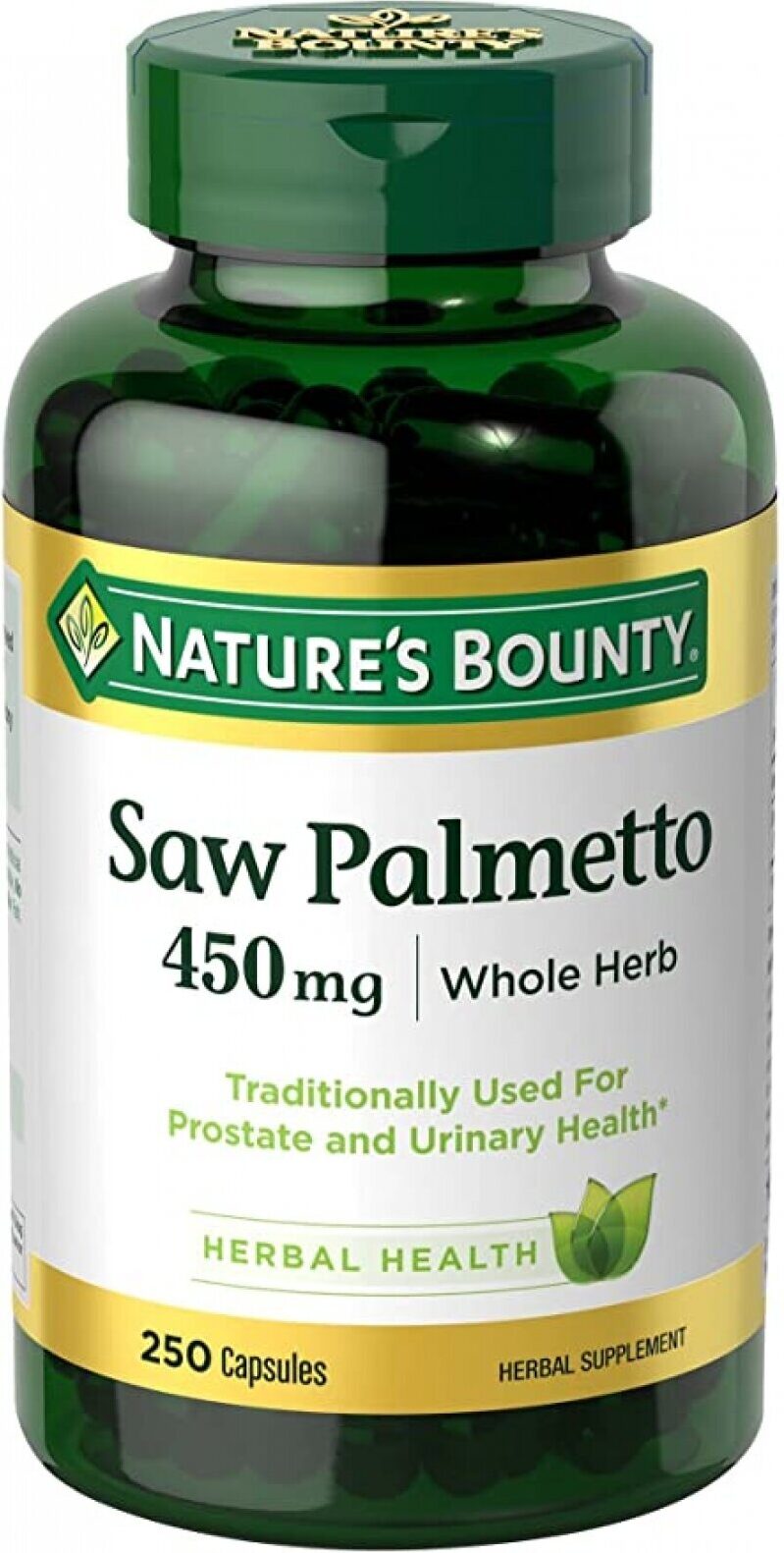 Nature's Bounty Saw Palmetto for Prostate Health - 450mg, 250 Capsules
