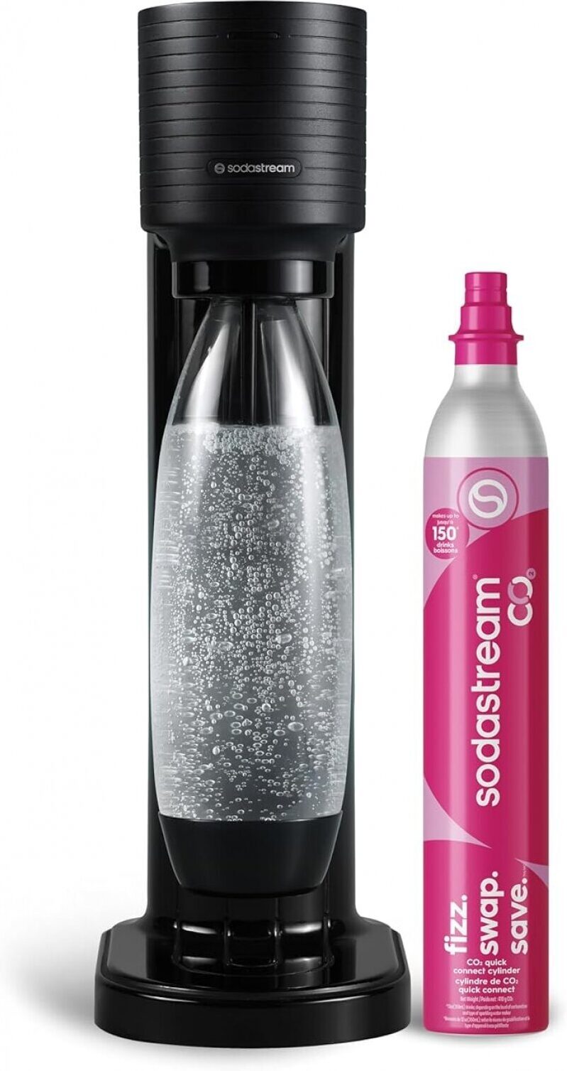 SodaStream Gaia Sparkling Water Maker, Black - Save Big on Sparkling Beverages