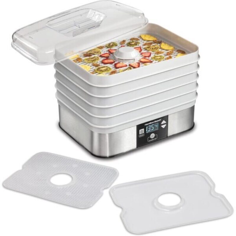 Digital Food Dehydrator for Fruit, Jerky, Vegetables - 5 Trays