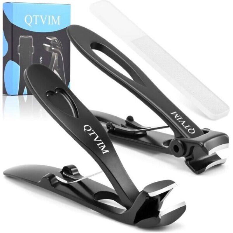 Ergonomic Thick Nail Clippers for Men - 3-Pack with 50% Discount